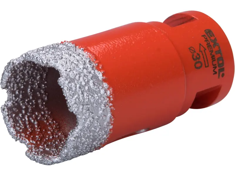 korunka vykružovací diamantová, O 30mm, závit M14