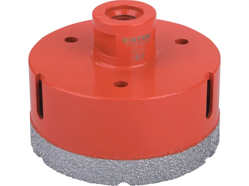 korunka vykružovací diamantová, O 83mm, závit M14