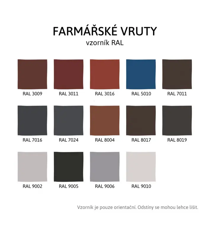 Farmářský vrut půlk.hlava 4,8x35mm, RAL7016