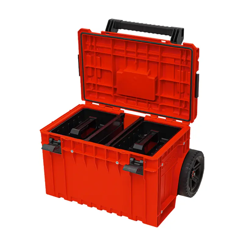 Box plastový na kolech Qbrick ONE Cart 2.0 Red Ultra HD Custom | 641x485x660 mm