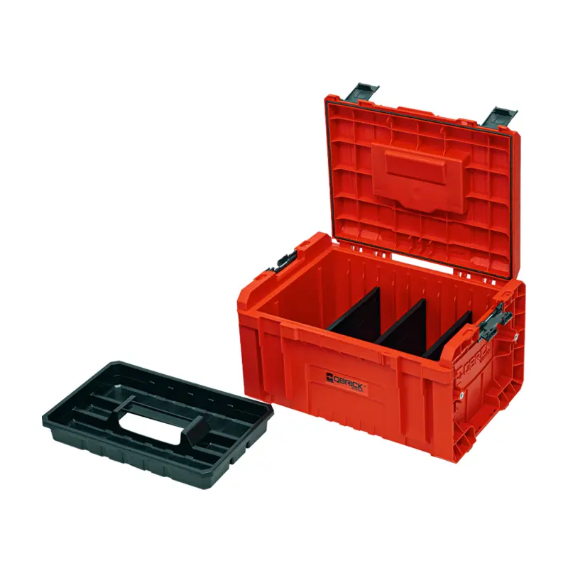 Box plastový Qbrick PRO Toolbox 2.0 Red Ultra HD Custom | 450x334x240 mm