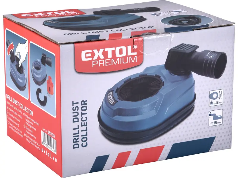 lapač prachu přísavný, pro vrtání do max O 68mm