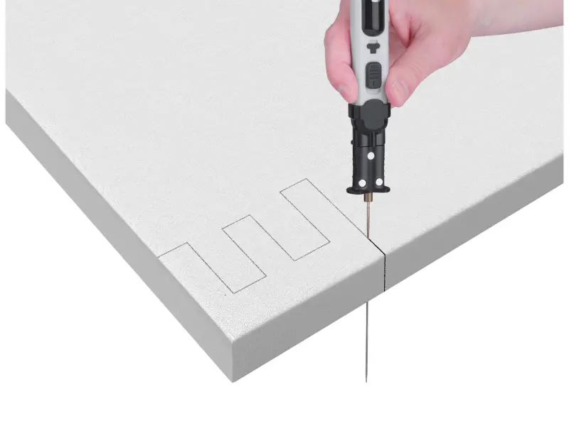 řezačka polystyrénu, odporová aku, USB nabíjení