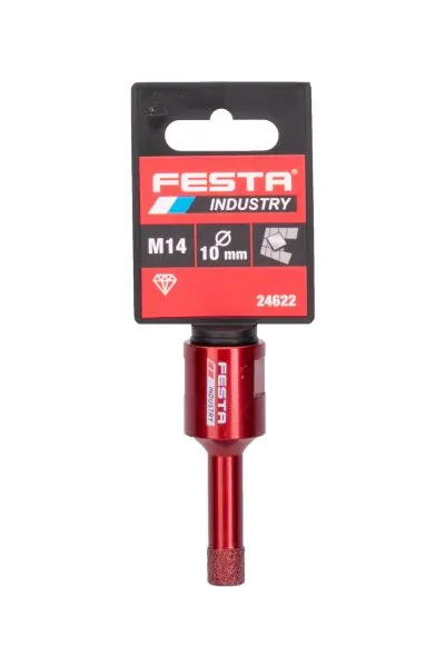 Korunka vykružovací diamantová 10mm M14 FESTA INDUSTRY