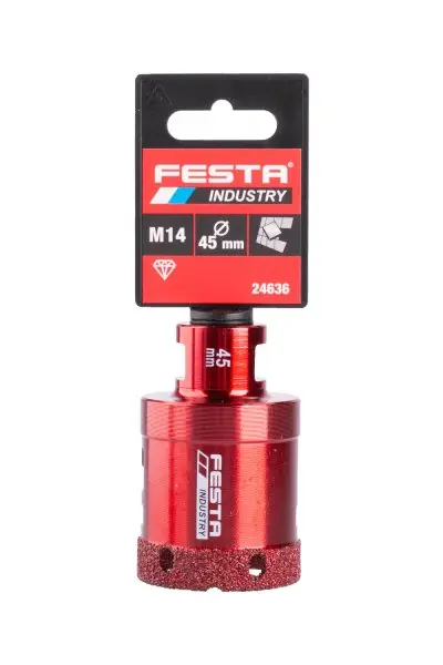 Korunka vykružovací diamantová 45mm M14 FESTA INDUSTRY