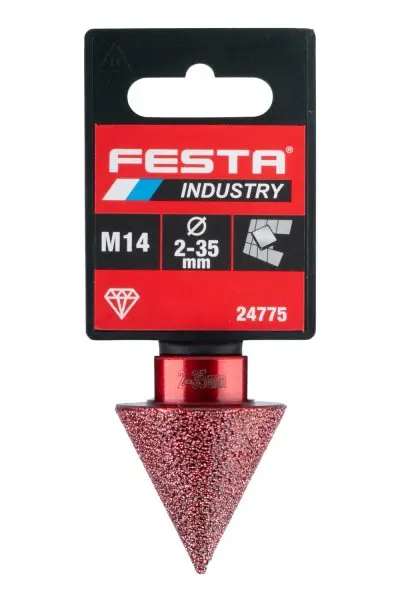 Korunka diamantová brusná FESTA INDUSTRY kužel 2-35mm M14