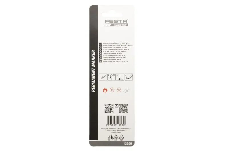 Značkovač permanentní FESTA INDUSTRY bílý 150mm