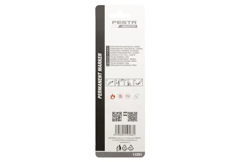 Značkovač permanentní FESTA INDUSTRY černý 150mm