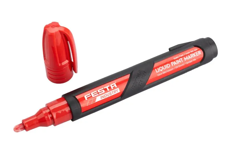 Značkovač permanentní FESTA INDUSTRY červený 150mm