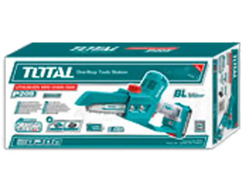 Řetězová pila aku, mini, 20V Li-ion, brushless, 2000mAh, bez baterie a nabíječky