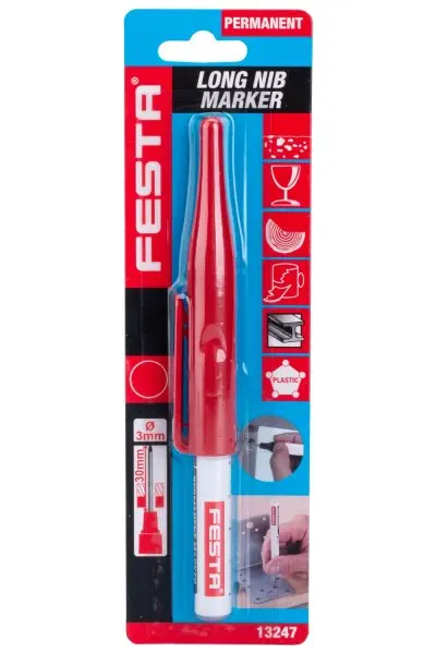 Značkovač hloubkový FESTA permanentní červený 150mm