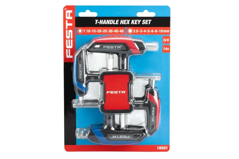 Sada T klíčů inbus / torx FESTA CrV 14ks