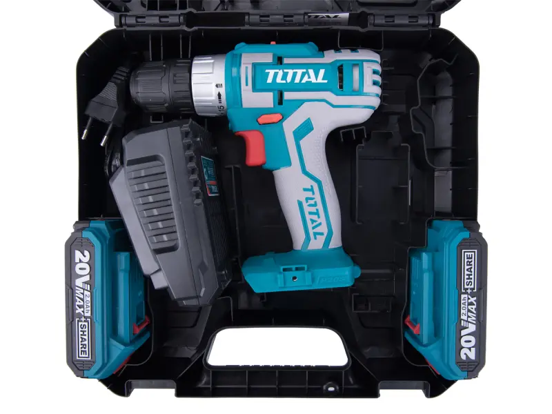 Vrtací šroubovák AKU, 20V Li-ion (2x), 2000mAh