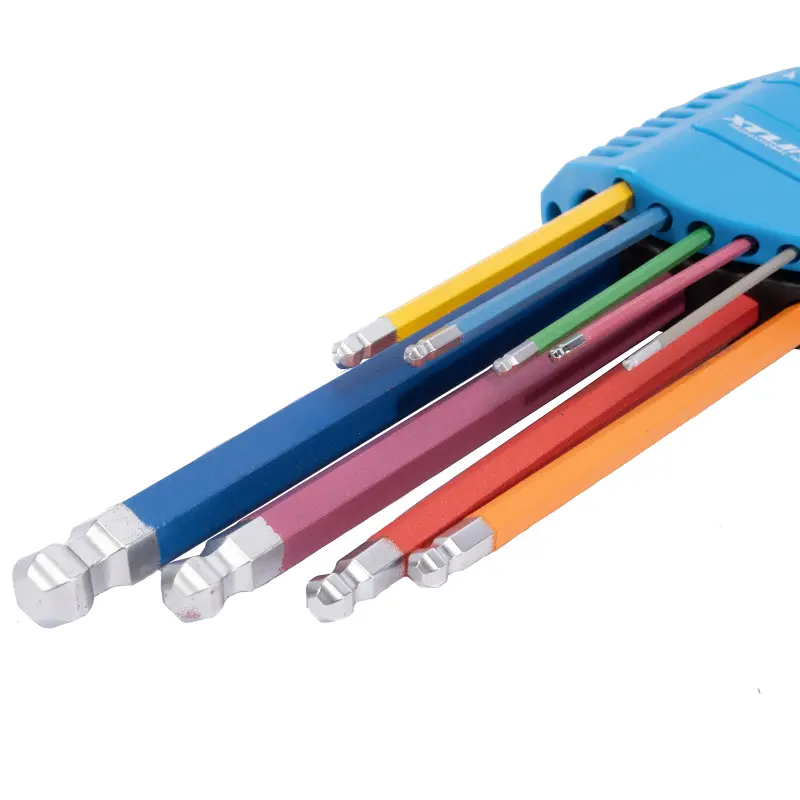 Sada IMBUS klíčů s kuličkou 9 dílů | prodloužené 1,5-10 mm