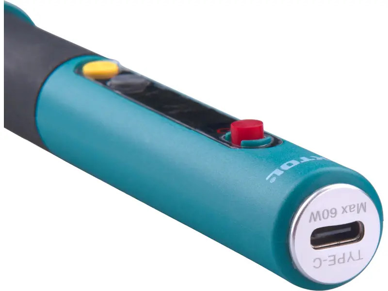 páječka hrotová s digitální regulací, USB-C