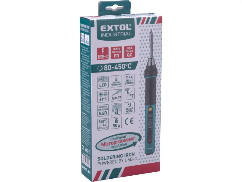 páječka hrotová s digitální regulací, USB-C