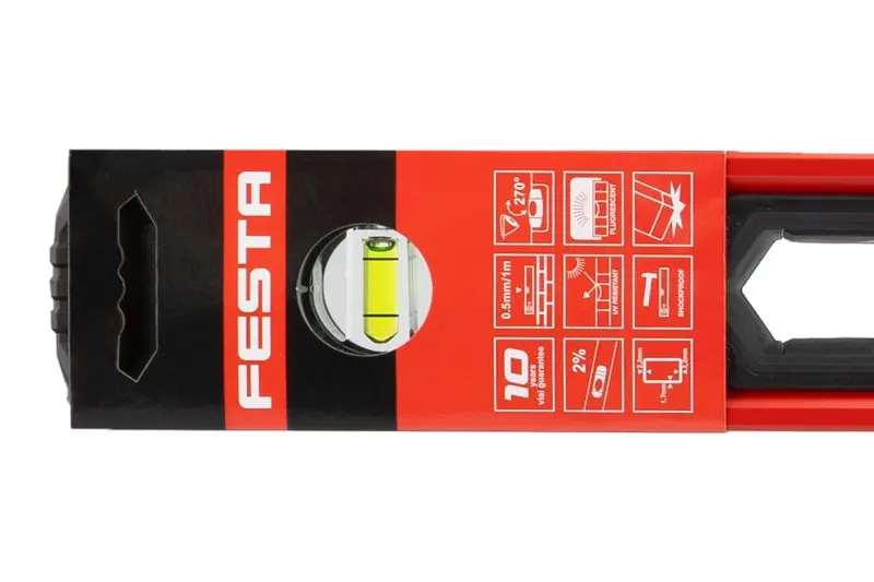 Vodováha FESTA s madly 800mm 3 libely