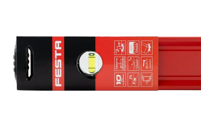 Vodováha FESTA s madly 1800mm 3 libely