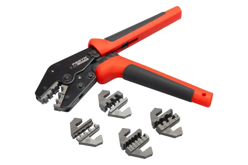 Kleště lisovací / krimpovací FESTA INDUSTRY s výměnnými čelistmi