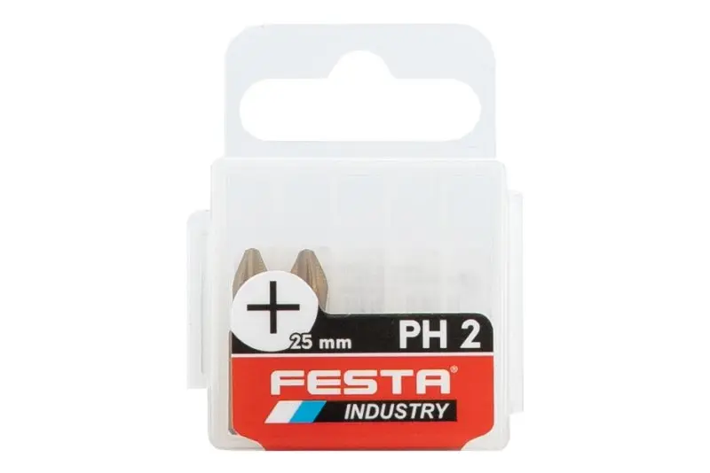 Bit FESTA INDUSTRY PH 2 25mm S2 TiN 2 ks