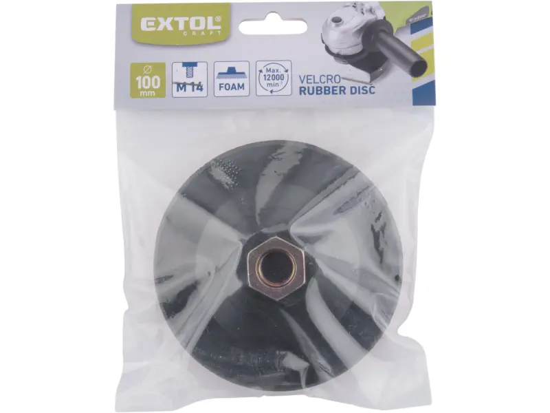 nosič brusných výseků - M14, suchý zip, O100mm