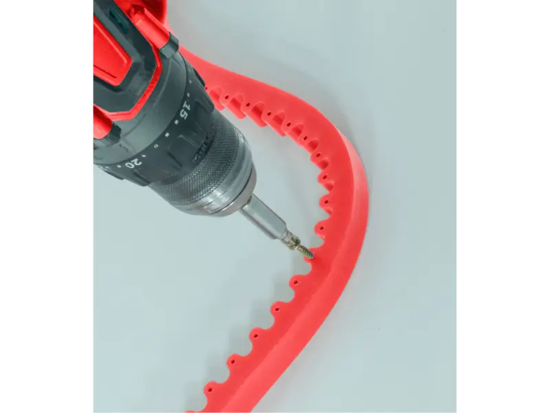 šablona flexibilní pro frézování křivek, 2000x18x16mm