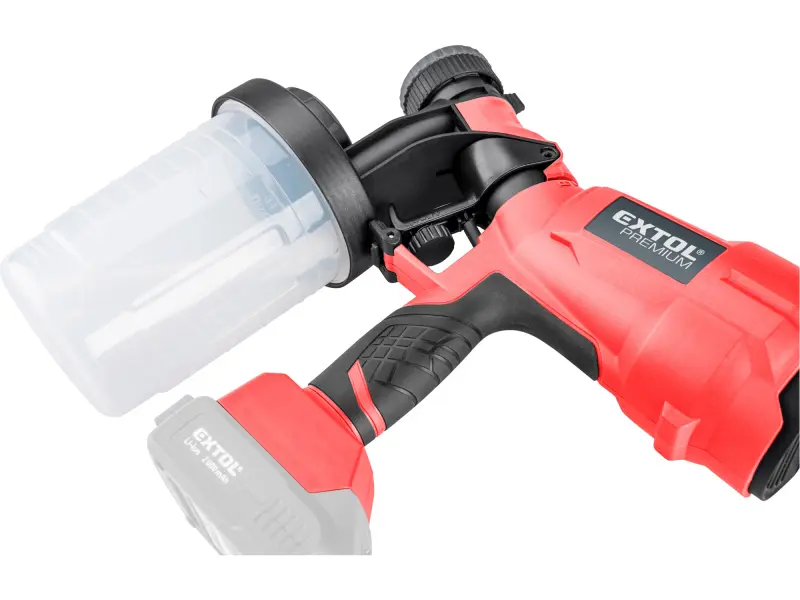 pistole stříkací HVLP aku SHARE20V, 20V Li-ion, bez baterie a nabíječky