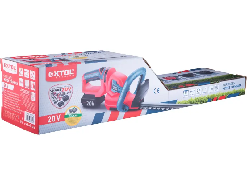 nůžky na živé ploty aku, SHARE20V, 2Ah