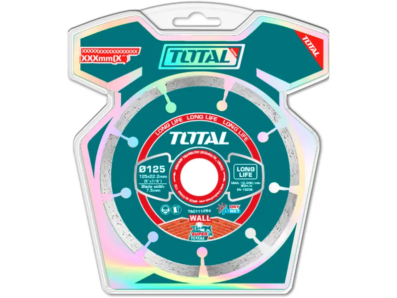 Kotouč diamantový řezný segmentový, Fast cut, suché i mokré řezání, 125mm, industrial