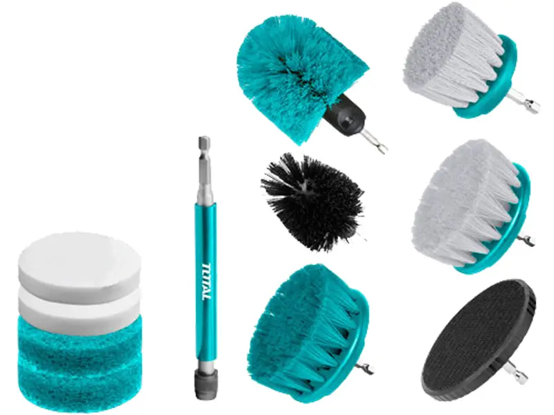 Čistící kartáče, sada 11ks, industrial