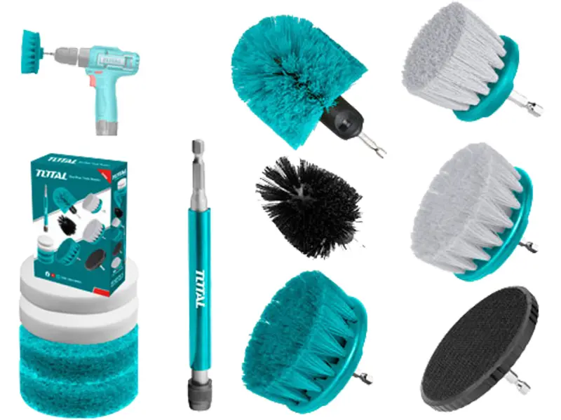 Čistící kartáče, sada 11ks, industrial