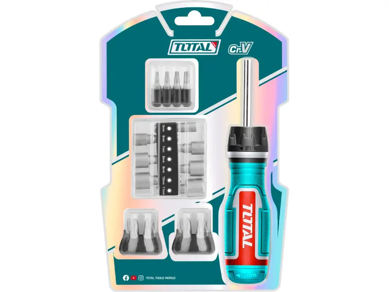 Šroubovák řáčnový s hroty, sada 24ks