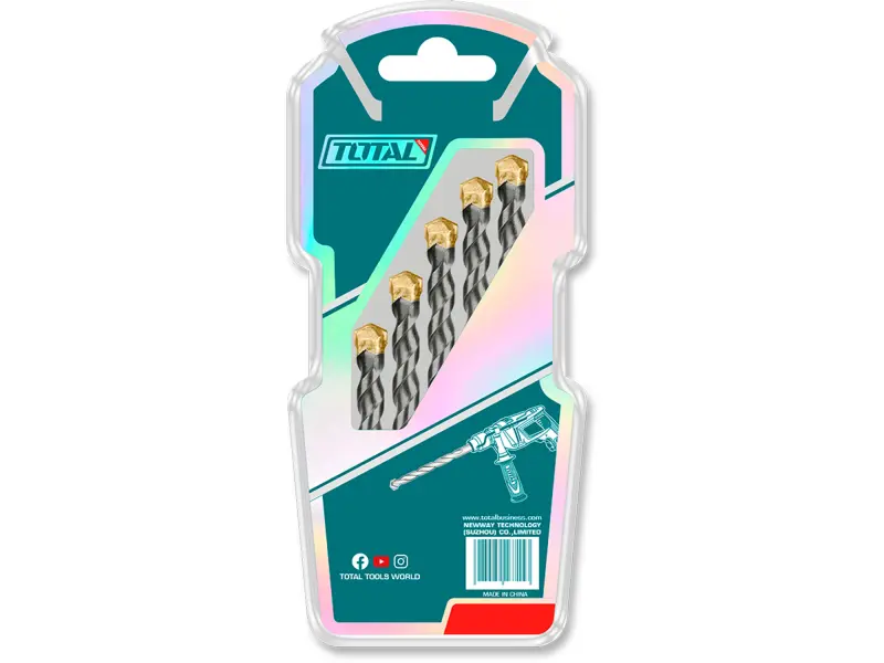 Vrtáky do betonu sada 5ks