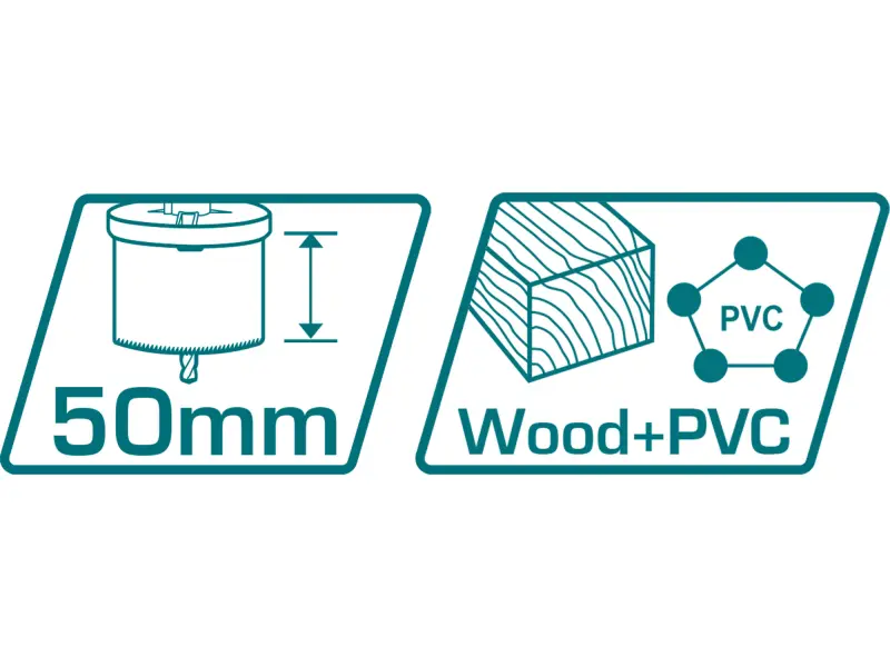 Vykružovací vrtáky do dřeva a sádrokartonu, 7ks