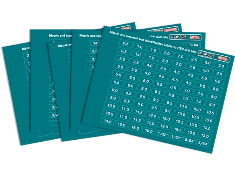 Skříňka na vrtáky, rozměry 340x320x430mm, 4 poschodí, 8 přihrádek na každém poschodí