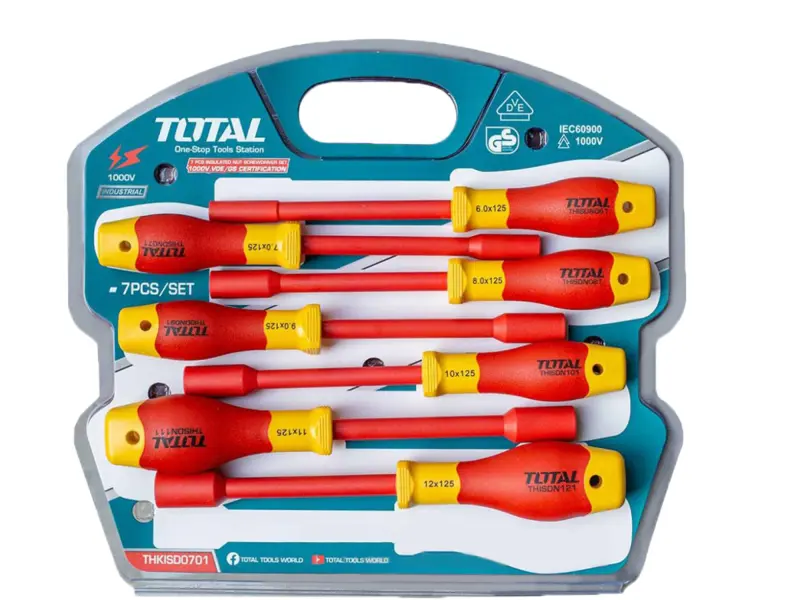 Elektrikářské šroubováky maticové, sada 7ks, industrial, 50BV30