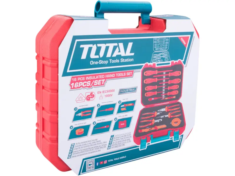Sada elektrikářského nářadí, 16ks, 1000V, VDE