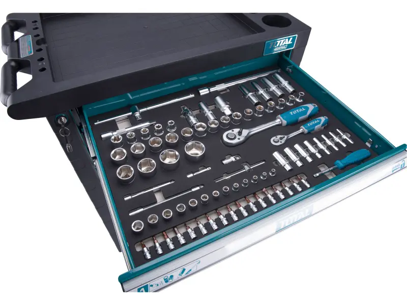 Dílenský vozík s nářadím, 162ks, industrial