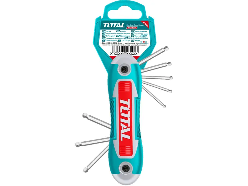 klíče IMBUS, sada 8 ks, s kuličkou, CrV