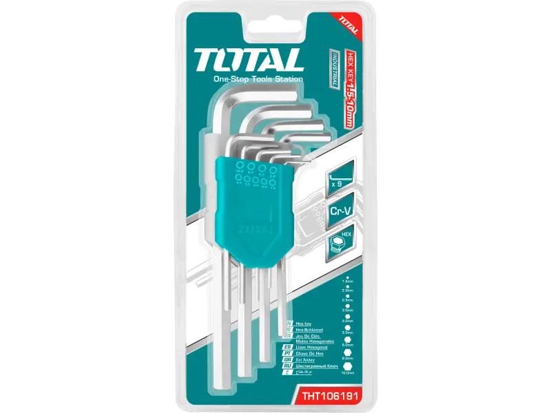 L-klíče Hex, sada, industrial