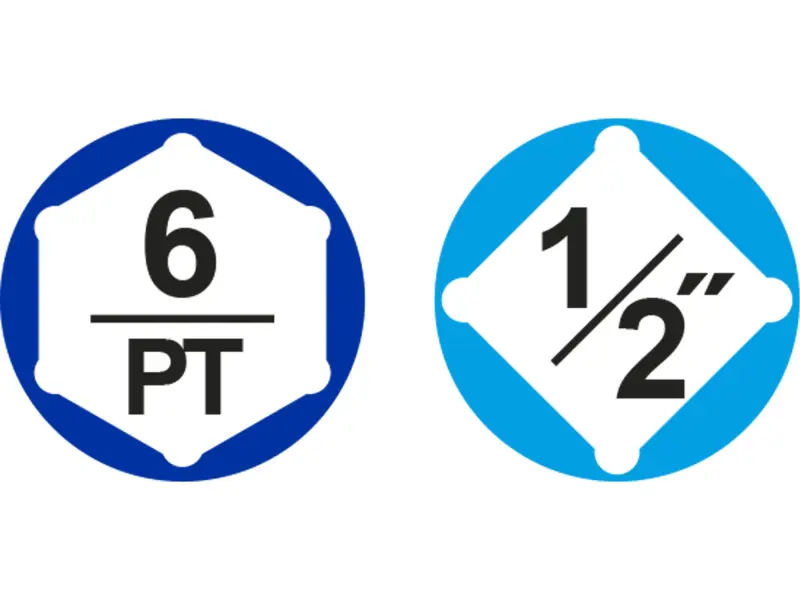 Hlavice nástrčné, sada 20ks, 1,2