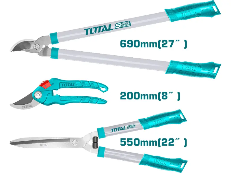 Nůžky zahradnické, sada 3ks