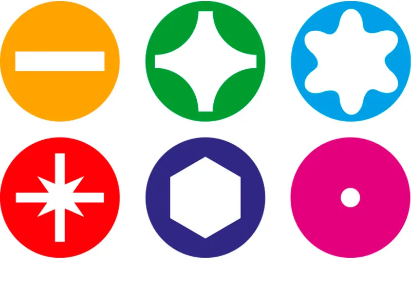 Šroubováky a hroty, sada 100ks, CrV.