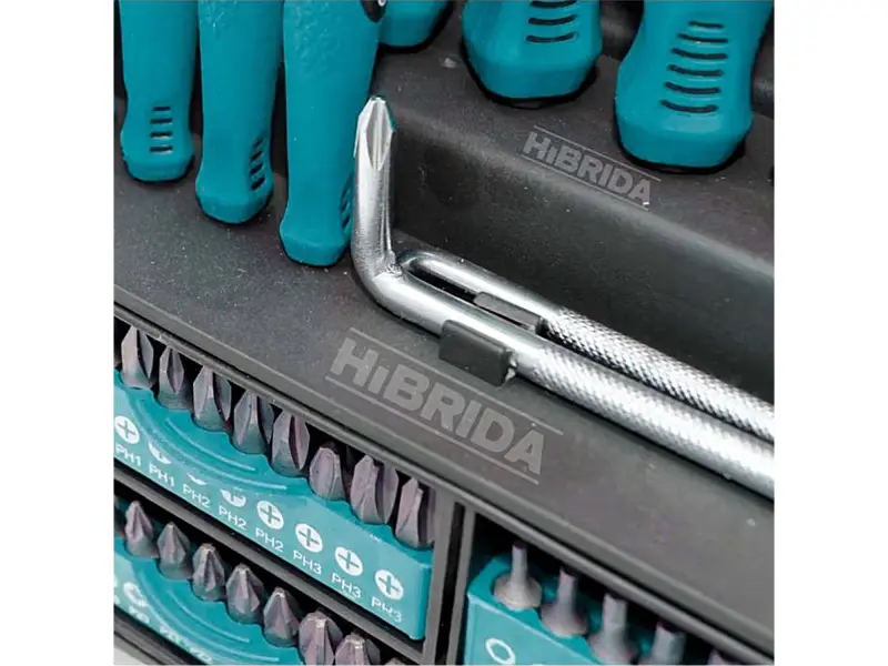 Šroubováky a hroty, sada 100ks, CrV.