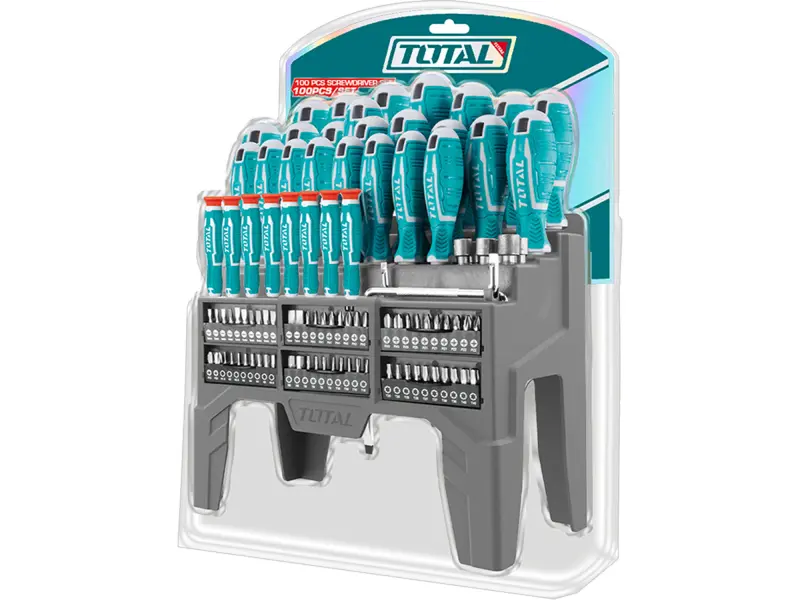 Šroubováky a hroty, sada 100ks, CrV.