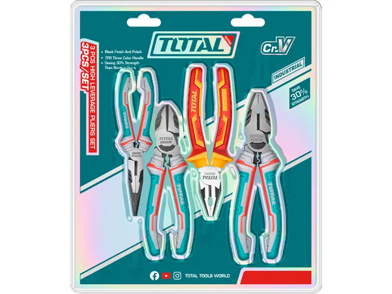 Kleště, sada 4ks, industrial, CrV