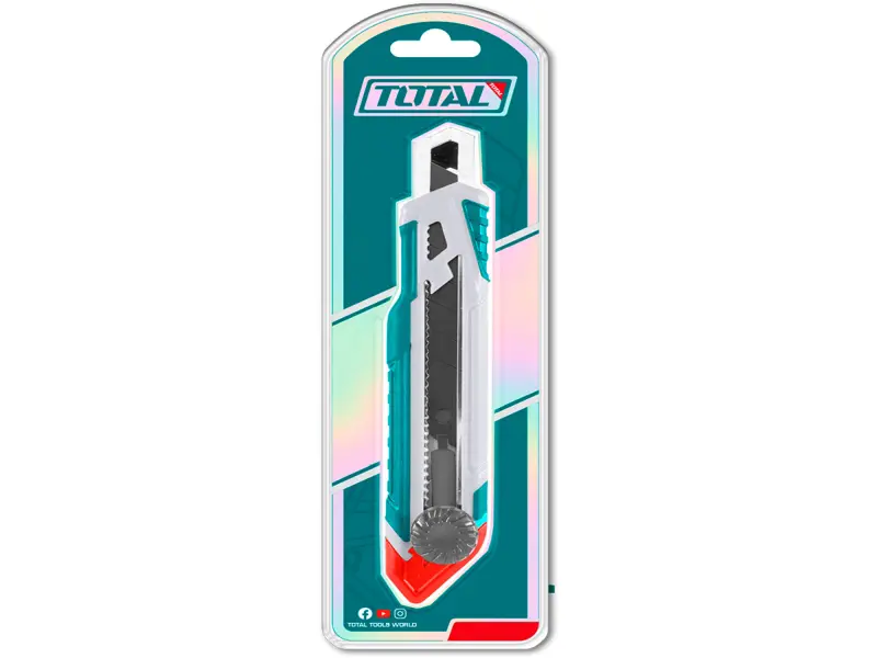 Nůž ulamovací s kovovou výztuhou a kolečkem, 18mm