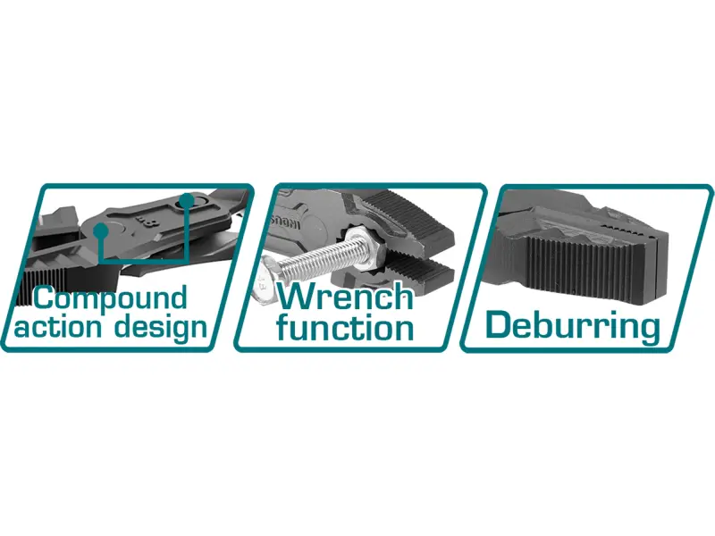 Kleště kombinované převodové, 240mm, industrial
