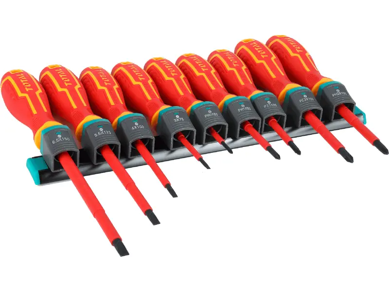 Šroubováky elektrikářské 1000V, VDE, sada 9ks, industrial