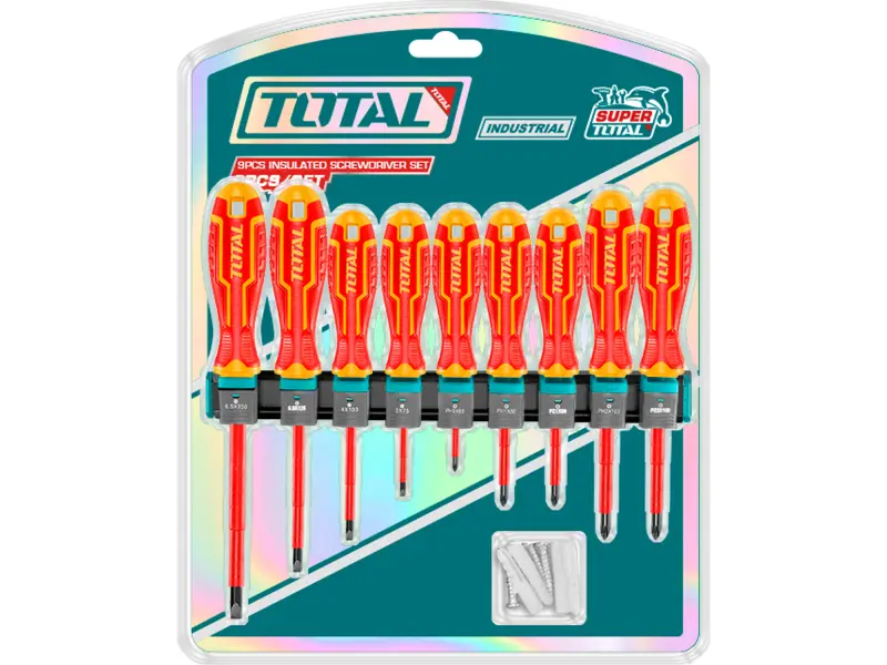 Šroubováky elektrikářské 1000V, VDE, sada 9ks, industrial